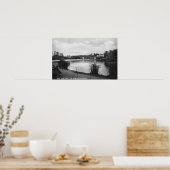 Los Angeles, CA West Lake Park City View Poster (Küche)