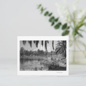 Los Angeles, CA West Lake Park im Winter Postkarte (Stehend Vorderseite)