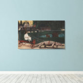 Los Angeles, CAAlligator FarmPulling Girl Leinwanddruck (Insitu (Holzboden))