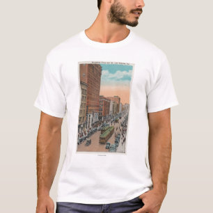 Los Angeles, CABroadway von der 4. Straßen-Ansich T-Shirt