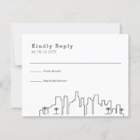 Los Angeles, Cali Wedding | Stilisierte Skyline-UA