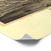 Los Angeles California 1877 Antike Panoramakarte Poster (Ecke)