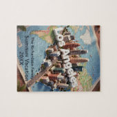 Los Angeles California 3D Skyline Map Vacation Puzzle (Horizontal)