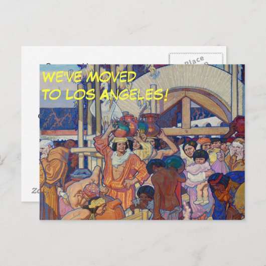 Los Angeles California Adresswechsel Ankündigungspostkarte (Vorne/Hinten)