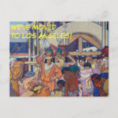 Los Angeles California Adresswechsel Ankündigungspostkarte (Vorderseite)