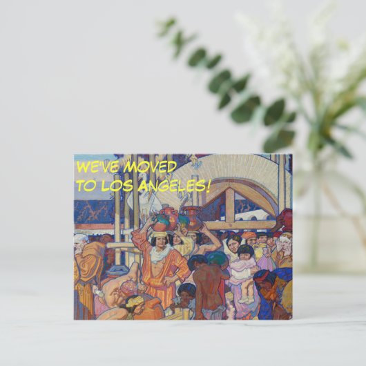 Los Angeles California Adresswechsel Ankündigungspostkarte (Stehend Vorderseite)