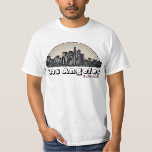 Los Angeles California art skyline Typ Value tee