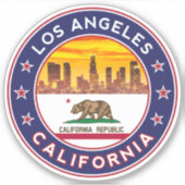 Los Angeles California, Aufkleber (Vorderseite)