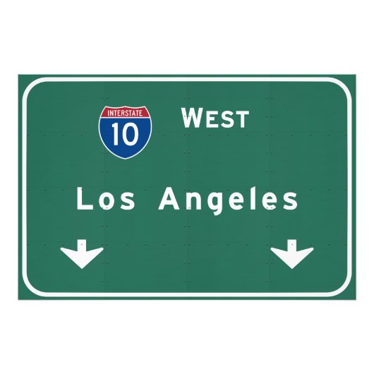 Los Angeles California Autobahn Fotodruck (Vorne)