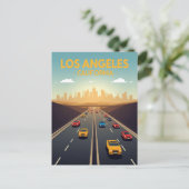 Los Angeles California Autobahn Verkehr Postkarte (Stehend Vorderseite)