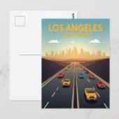 Los Angeles California Autobahn Verkehr Postkarte (Vorne/Hinten)