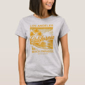 Los Angeles California Beach Paradise West Coast T-Shirt (Vorderseite)
