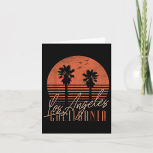 Los Angeles California Beach Women Men Retro Somme Karte