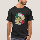 Los Angeles California Chicano Mexico Flag LA Hand T-Shirt (Vorderseite)