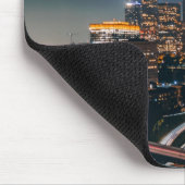 Los Angeles California City Skyline in der Nacht Mousepad (Ecke)