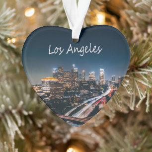 Los Angeles California City Skyline Ornament