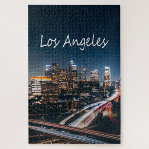 Los Angeles California City Skyline Puzzle