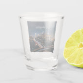 Los Angeles California City Skyline Schnapsglas (Rückseite)