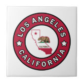 Los Angeles California Fliese (Vorderseite)