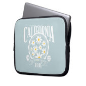 Los Angeles California Floral Graphic Laptopschutzhülle (Vorderseite Links)