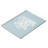 Los Angeles California Floral Graphic Notizblock (Linke Seite)