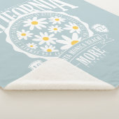 Los Angeles California Floral Graphic Sherpadecke (3/4)