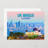 Los Angeles California Griffith Observatory Postkarte (Vorne/Hinten)