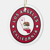 Los Angeles California Keramik Ornament (Links)