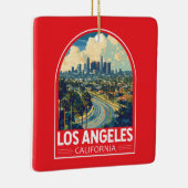 Los Angeles California Keramikornament (Rechts)