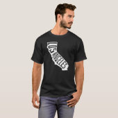 Los Angeles California Kontur - Amerika Reisen T-Shirt (Vorne ganz)