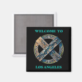 Los Angeles California Magnet (Vorderseite/Rückseite)