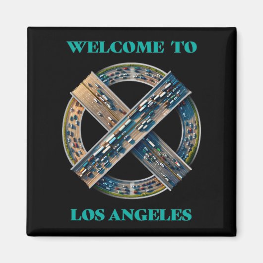 Los Angeles California Magnet (Vorne)