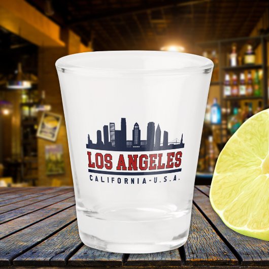 Los Angeles California Modern Skyline  Schnapsglas