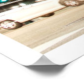 Los Angeles California Night Fotografy Downtown Poster (Ecke)