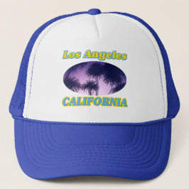 "Los Angeles California Palm Trees" Hat Truckerkappe