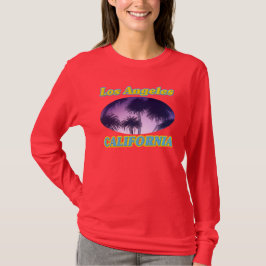 "Los Angeles California Palm Trees" Langärmel T-Shirt