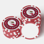 Los Angeles California Pokerchips (Stapel)