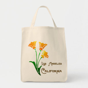 Los Angeles California Poppy Deko Tasche
