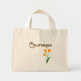 Los Angeles California Poppy Deko Tasche
