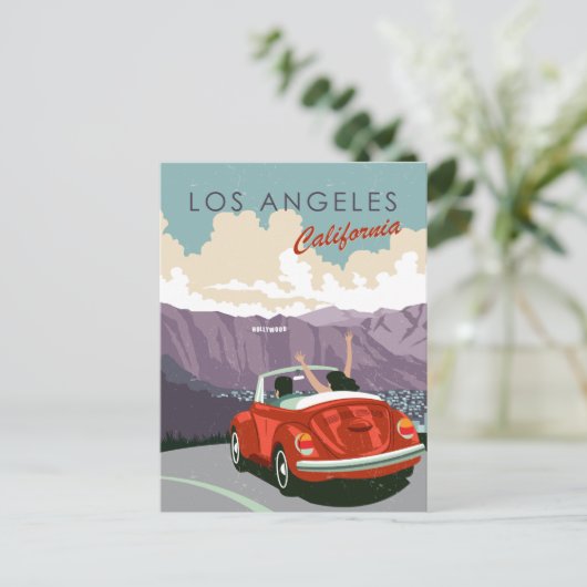 Los Angeles California Postcard Postkarte (Stehend Vorderseite)