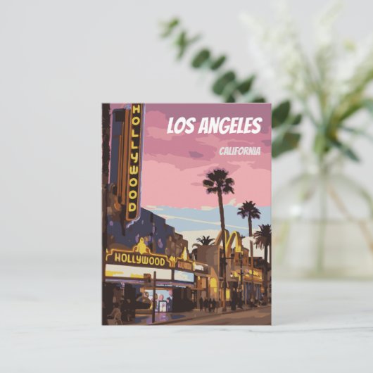Los Angeles California Postcard Postkarte (Stehend Vorderseite)