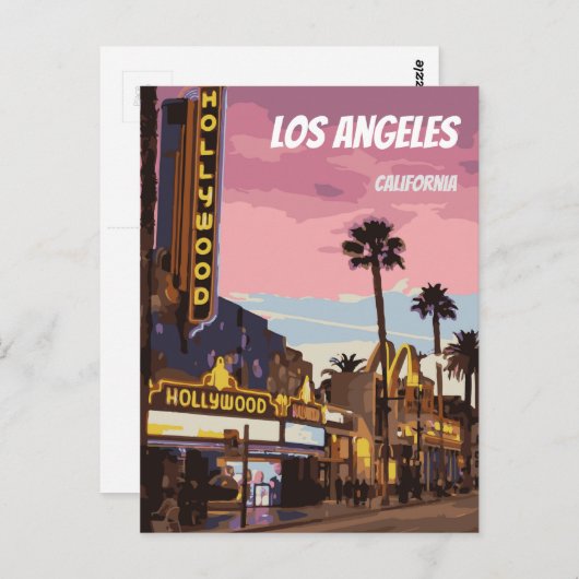Los Angeles California Postcard Postkarte (Vorne/Hinten)