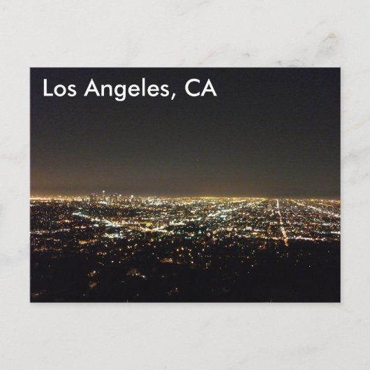 Los Angeles California Postkarte (Vorderseite)