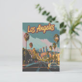 Los Angeles California Postkarte (Stehend Vorderseite)