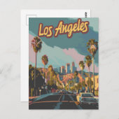 Los Angeles California Postkarte (Vorne/Hinten)