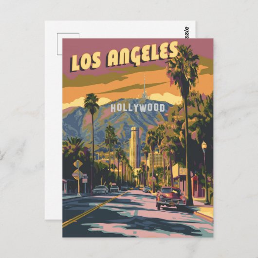 Los Angeles California Postkarte (Vorne/Hinten)