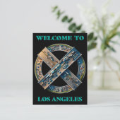 Los Angeles California Postkarte (Stehend Vorderseite)