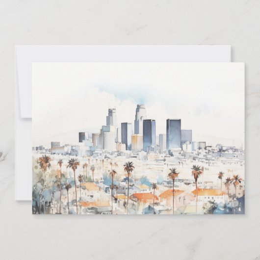 Los Angeles California Probe Abendessen Einladung (Rückseite)