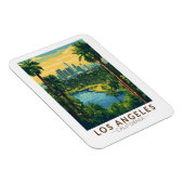 Los Angeles California Reisen Vintag Magnet (Rechte Seite)