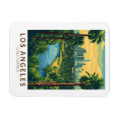 Los Angeles California Reisen Vintag Magnet (Horizontal)